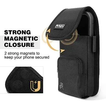 Perilogics Magnetic Cover Phone Holster for iPhone 16 Plus