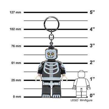 LEGO Monster Fighters Large 3 inch Tall Figure Keychain Light - Skeleton Guy (KE137H)