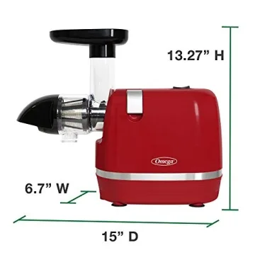 Omega H3000RED Cold Press Juicer - High Juice Yield
