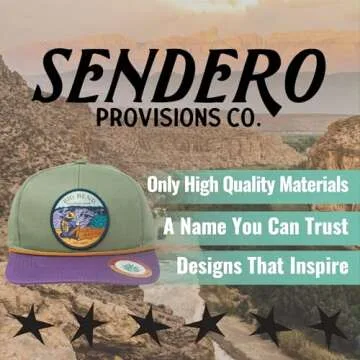 Sendero Provisions Co. Big Bend National Park Rope Hat Sage/Lilac Adjustable Snapback Outdoor Cap