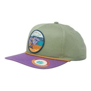 Sendero Provisions Co. Big Bend National Park Rope Hat Sage/Lilac Adjustable Snapback Outdoor Cap