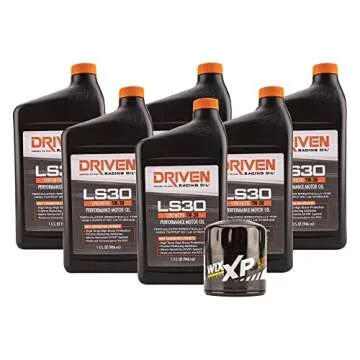 Driven Racing Oil LS30 5w-30 Synthetic Oil Change Kit for GM Gen IV Engines 2007-Present (6 Quarts) ...