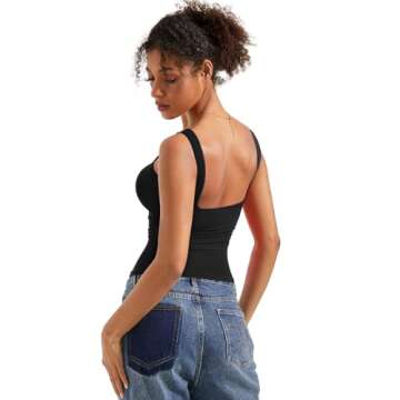 Trendy SUUKSESS Women’s Open Back Tank Top for Summer