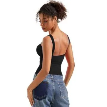 Trendy SUUKSESS Women’s Open Back Tank Top for Summer