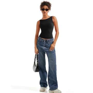 Trendy SUUKSESS Women’s Open Back Tank Top for Summer