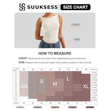 Trendy SUUKSESS Women’s Open Back Tank Top for Summer