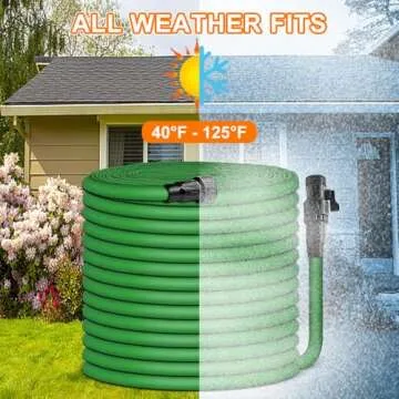 DLOCVN 75FT Pliable Water Hose - Ergonomic, Durable, Green