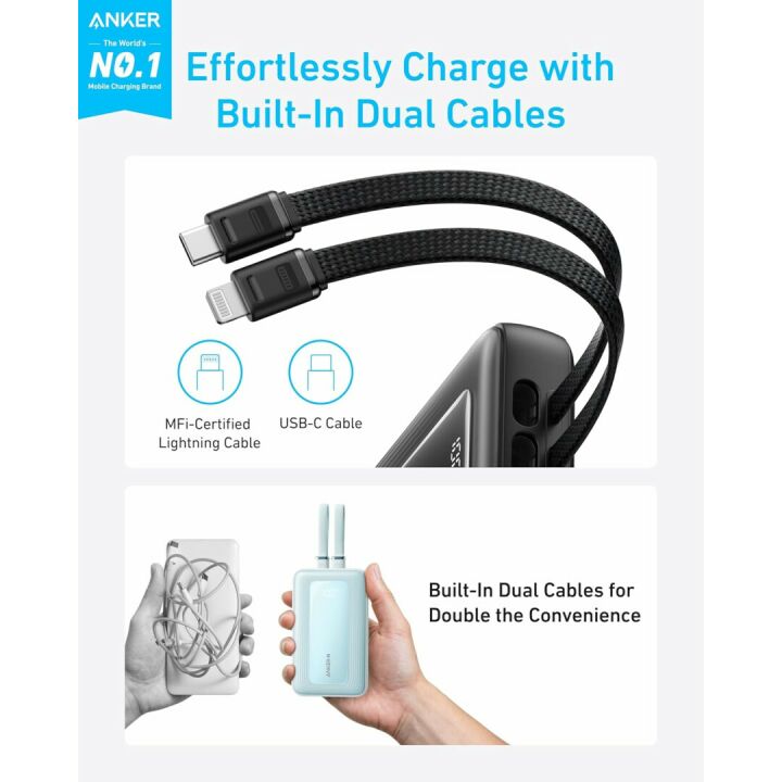 Anker Zolo 20000mAh Fast Portable Charger & Cables