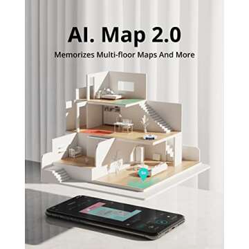 eufy by Anker, RoboVac X8, Robot Vacuum with iPath Laser Navigation, Twin-Turbine Technology generates 2000Pa x2 Suction, AI. Map 2.0 Technology, Wi-Fi, Perfect for Pet Owner(White)