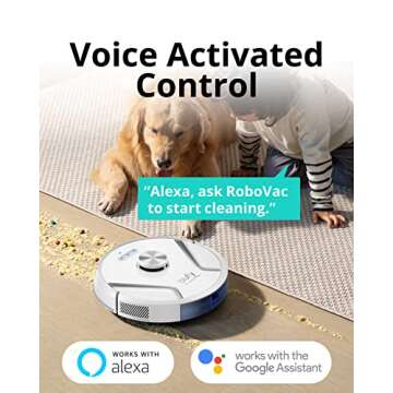 eufy by Anker, RoboVac X8, Robot Vacuum with iPath Laser Navigation, Twin-Turbine Technology generates 2000Pa x2 Suction, AI. Map 2.0 Technology, Wi-Fi, Perfect for Pet Owner(White)