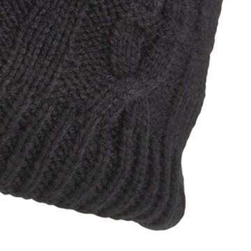 SEALSKINZ | Blakeney | Waterproof Cable Knit Unisex Beanie Hat | Everyday Outdoor Accessory | Lightweight & Breathable Black