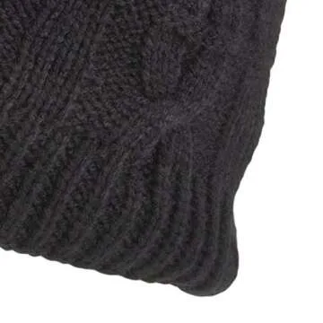 SEALSKINZ | Blakeney | Waterproof Cable Knit Unisex Beanie Hat | Everyday Outdoor Accessory | Lightweight & Breathable Black