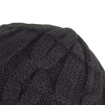 SEALSKINZ | Blakeney | Waterproof Cable Knit Unisex Beanie Hat | Everyday Outdoor Accessory | Lightweight & Breathable Black