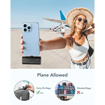 Charmast Small Portable Charger 5000mAh, Ultra-Compact 20W PD Fast Charging Power Bank Mini Battery Pack Compatible with iPhone 14/14 Pro Max/13/13 Pro Max/12/12 Pro Max/11/XR/X/8/7/6, and More