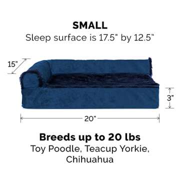 Furhaven Gel Dog Bed for Small Dogs - Cozy & Washable