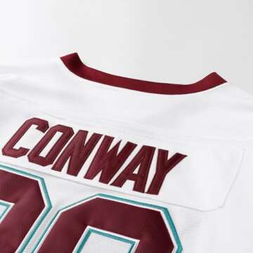 Mighty Ducks Movie Ice Hockey Jersey 96# Charlie Conway Stitched Letters and Numbers