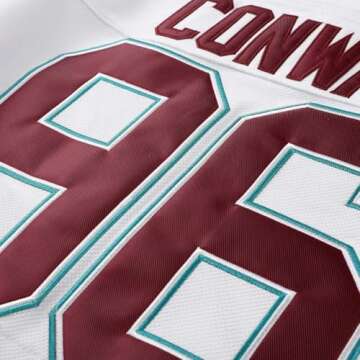 Mighty Ducks Movie Ice Hockey Jersey 96# Charlie Conway Stitched Letters and Numbers
