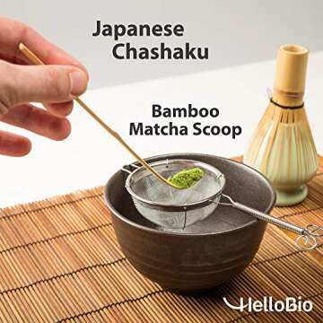 Japanese Chashaku | 2 pcs x Bamboo Matcha Scoop for measuring Matcha green tea powder | Spoon for traditional tea ceremony