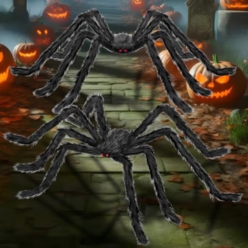 Kendane 78" Giant Spider Decorations for Halloween Fun