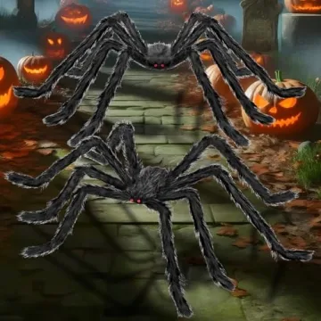 Kendane 78" Giant Spider Decorations for Halloween Fun