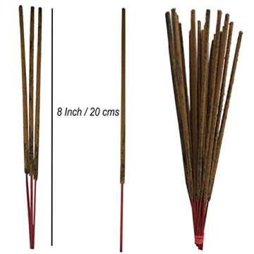 raajsee Lavender Incense Sticks 100 Gm Pack-100% Pure Organic Natural Hand Rolled Free from Chemicals-for Church,Aroma Therapy,Relaxation,Meditation,Positivity & Sensual Therapy