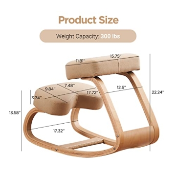 Ergonomic Kneeling Chair for Posture and Comfort