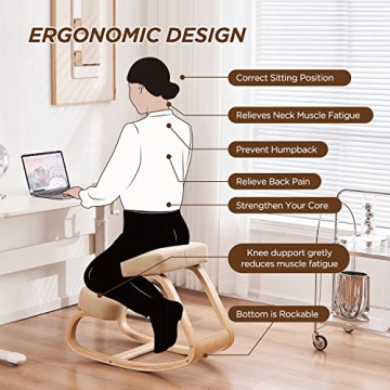 Ergonomic Kneeling Chair for Posture and Comfort