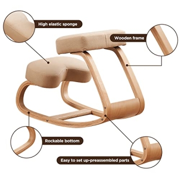 Ergonomic Kneeling Chair for Posture and Comfort