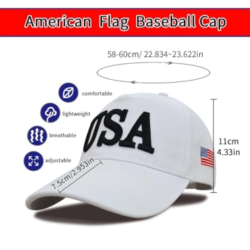 Stylish DISHIXIAO USA Baseball Cap for Men and Women