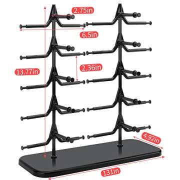 DesignSter Sunglasses Display-Eyeglasses Stand Rack, Sunglasses Organizer Stand, Sunglasses Storage ...