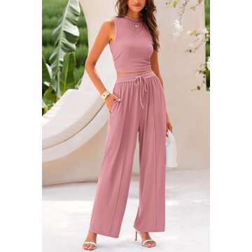 PRETTYGARDEN Women's Summer 2 Piece Lounge Set