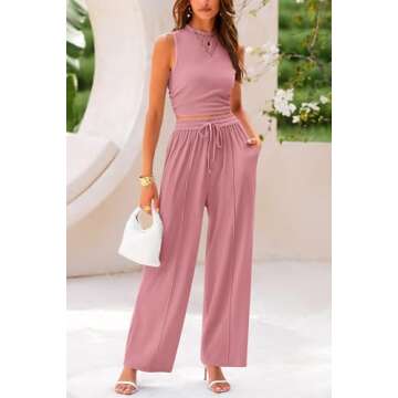 PRETTYGARDEN Women's Summer 2 Piece Lounge Set