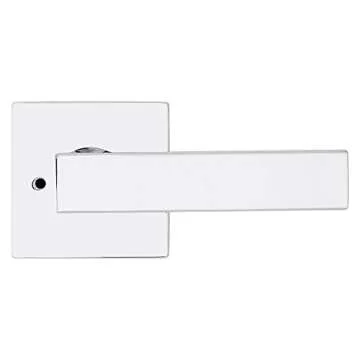 Kwikset Singapore Interior Privacy Door Handle with Lock, Door Lever For Bathroom and Bedroom, Polis...