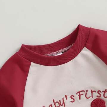 FYBITBO Baby Boy Girl Santa Long Sleeve Romper Jumpsuit