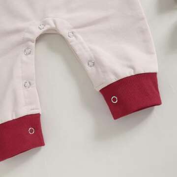 FYBITBO Baby Boy Girl Santa Long Sleeve Romper Jumpsuit