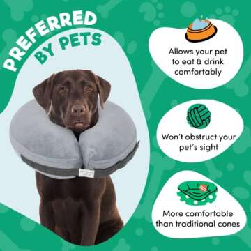 BENCMATE Inflatable Collar - Comfort & Support for Pets
