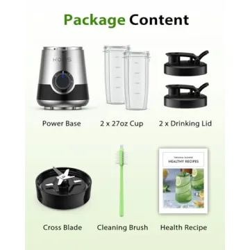 KOIOS 900W Personal Blender for Smoothies & Shakes