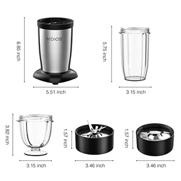 KOIOS 900W Personal Blender for Smoothies & Shakes