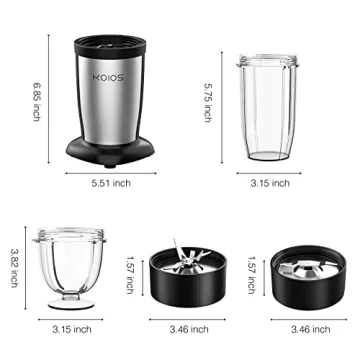 KOIOS 900W Personal Blender for Smoothies & Shakes