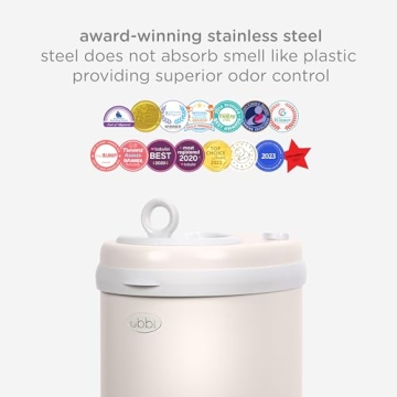 Ubbi Steel Diaper Pail - Odor Locking & Award-Winning