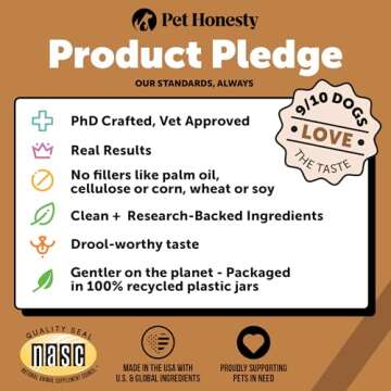 Pet Honesty Flea and Tick Prevention for Dogs Supplement - Natural Flea and Tick Chews for Dogs, Oral Flea Pills, No Harsh Chemicals, Natural Way to Enjoy The Outdoors - Bacon (90 Count)