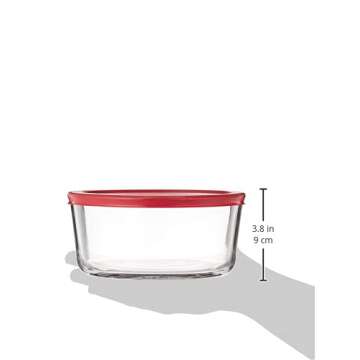 Durable Anchor Hocking Glass Food Storage Containers Set