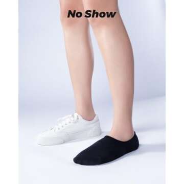 IDEGG No Show Socks Womens and Men Low Cut Ankle Short Anti-slid Athletic Running Novelty Casual Inv...