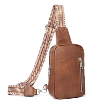 CLUCI Small Sling Bag for Women 2024 Vegan Leather Crossbody Chest Bags Trendy, Women's Fanny Pack