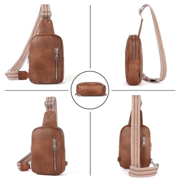 CLUCI Small Sling Bag for Women 2024 Vegan Leather Crossbody Chest Bags Trendy, Women's Fanny Pack