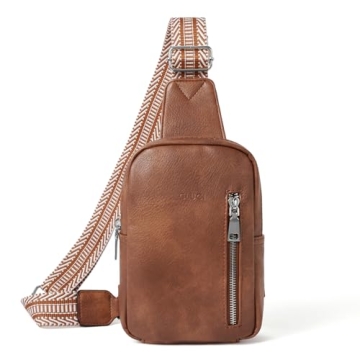 CLUCI Small Sling Bag for Women 2024 Vegan Leather Crossbody Chest Bags Trendy, Women's Fanny Pack