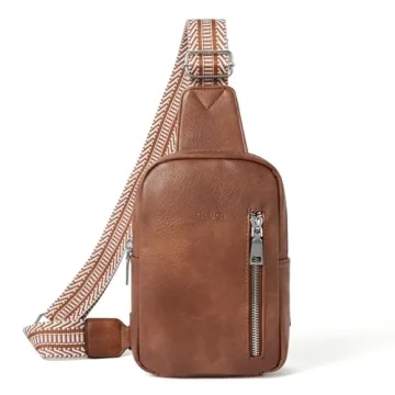 CLUCI Small Sling Bag for Women 2024 Vegan Leather Crossbody Chest Bags Trendy, Women's Fanny Pack