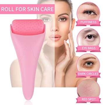 DOUKEN Ice Roller for Face & Eye, Premium Self-Care Facial Roller, Skin Care Tools for Face Eye Puff...