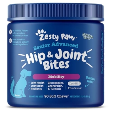 Zesty Paws Mobility Bites for Joint Support in Dogs