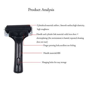 3 Pack Printmaking Brayers for Crafting Excellence